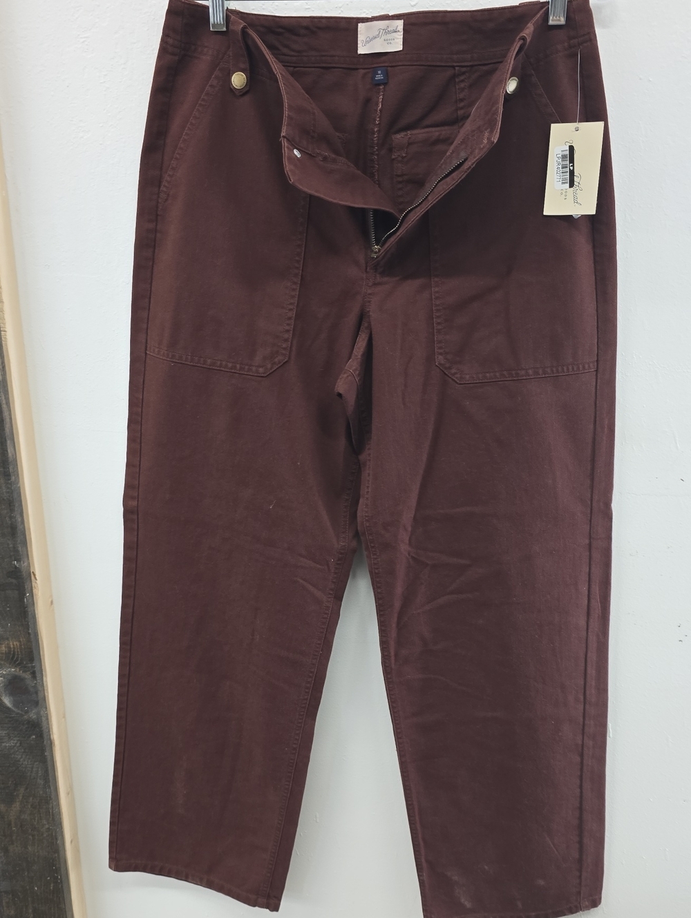 Universal Thread Men's Dark Brown Cotton Chinos